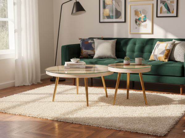 Arte Nesting Center Table Beige (Set of 2)