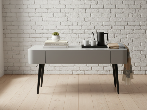 Rectangular Coffee Table Grey Brick