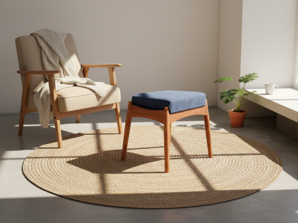 Rosso (5091) - Blue Wooden Stool