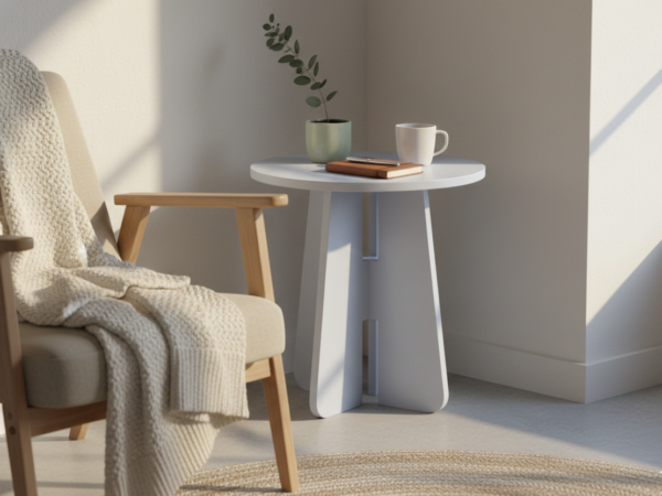 Quadz Corner Table (DIY) - Pastel Blue