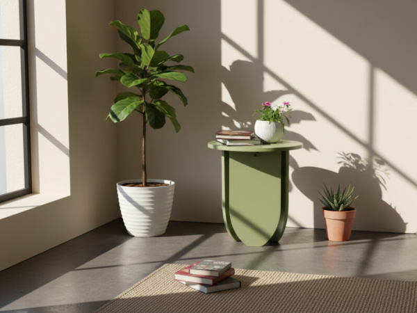 Leaf Corner Table (DIY) - Pastel Green