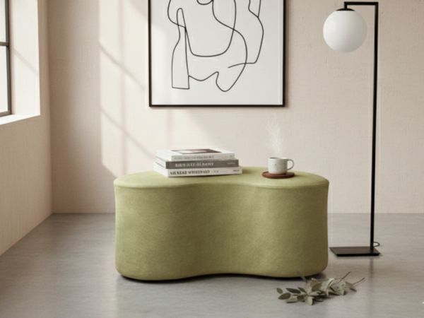Bean Modern Ottoman - Green