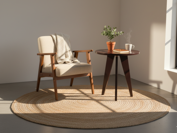 Trio Corner Table (DIY) - Metallic Deep Red
