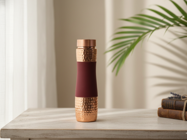 Copper Water Bottle - Red