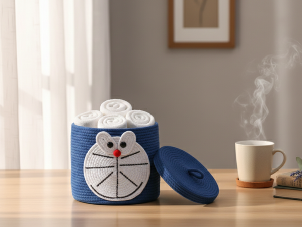 Baby Organizing Basket - Blue Doraemon