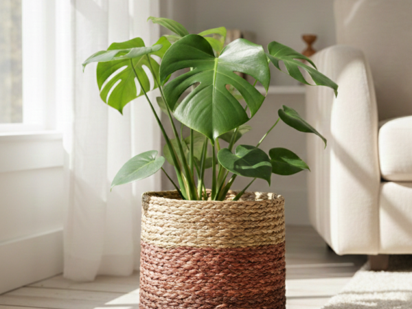 Eco friendly Handmade Grass Planter - Brown