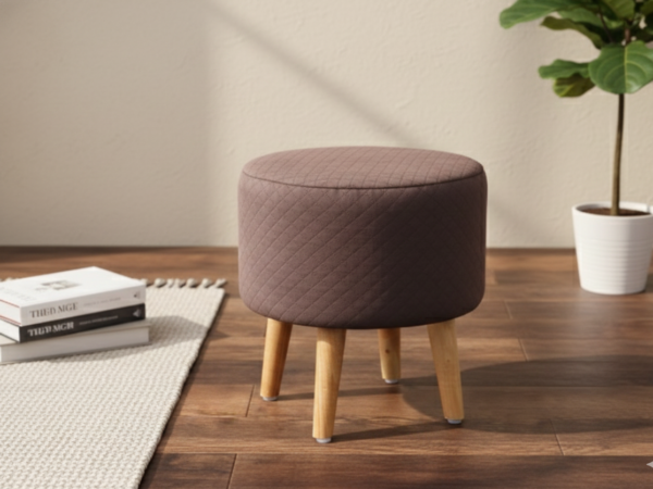 Modo Wooden Ottoman - Wine