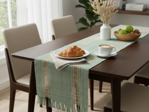 Hand Crafted Table Runner - Sage Green