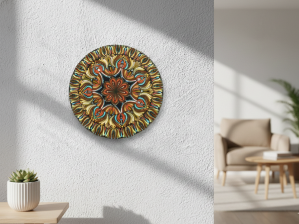 Dot Mandala Art - Wall Hanging (Forest - Wave)