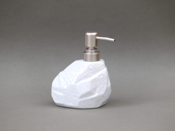 Ceramic Hand Soap Dispenser White - Rock