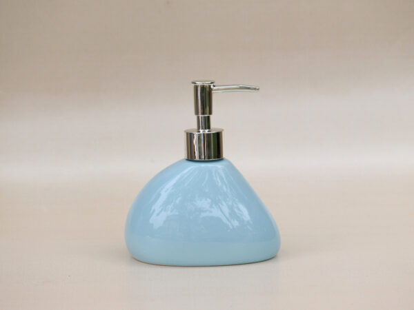 Premium Ceramic Liquid Soap Dispenser Blue - Pebble