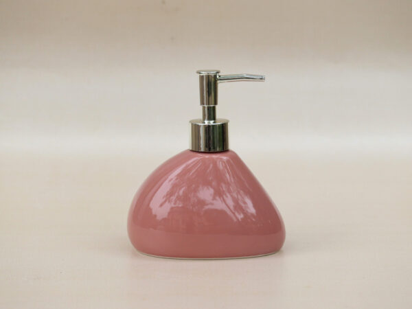 Premium Ceramic Liquid Soap Dispenser Pink - Pebble