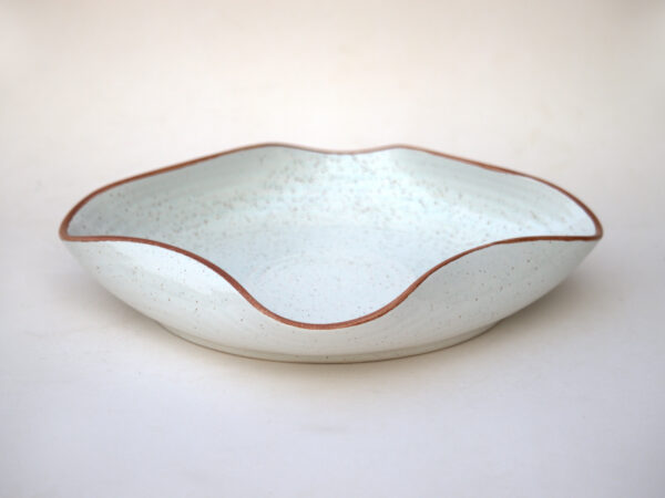 Stoneware Ceramic Serving Platter Square White - Quadria