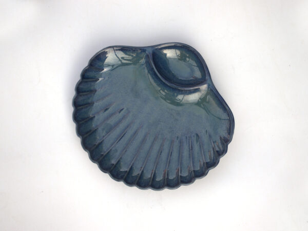 Stoneware Ceramic Serving Platter Dark Blue - Flora