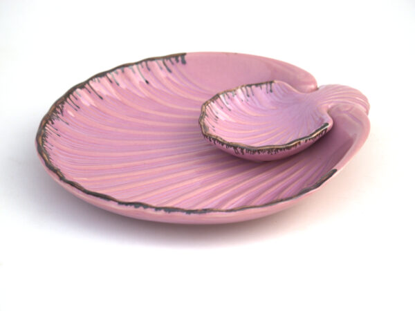 Stoneware Ceramic Serving Platter Pink - Flora