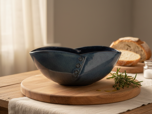 Ceramic Serving Bowl Large Dark Blue - Sapphire Mist