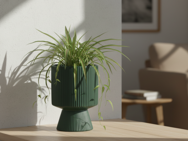 Ceramic Flower Pot Eleve - Evergreen