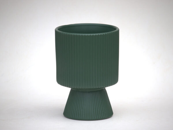 Ceramic Flower Pot Eleve - Evergreen