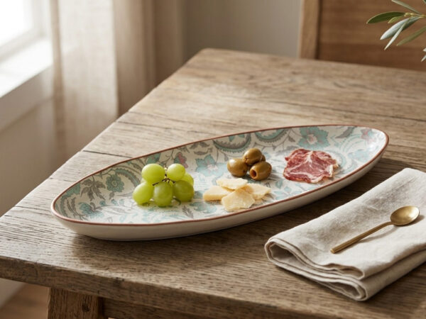 Artella White - Ceramic Serving Platter