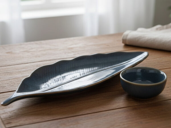 Ceramic Leaf Platter Set