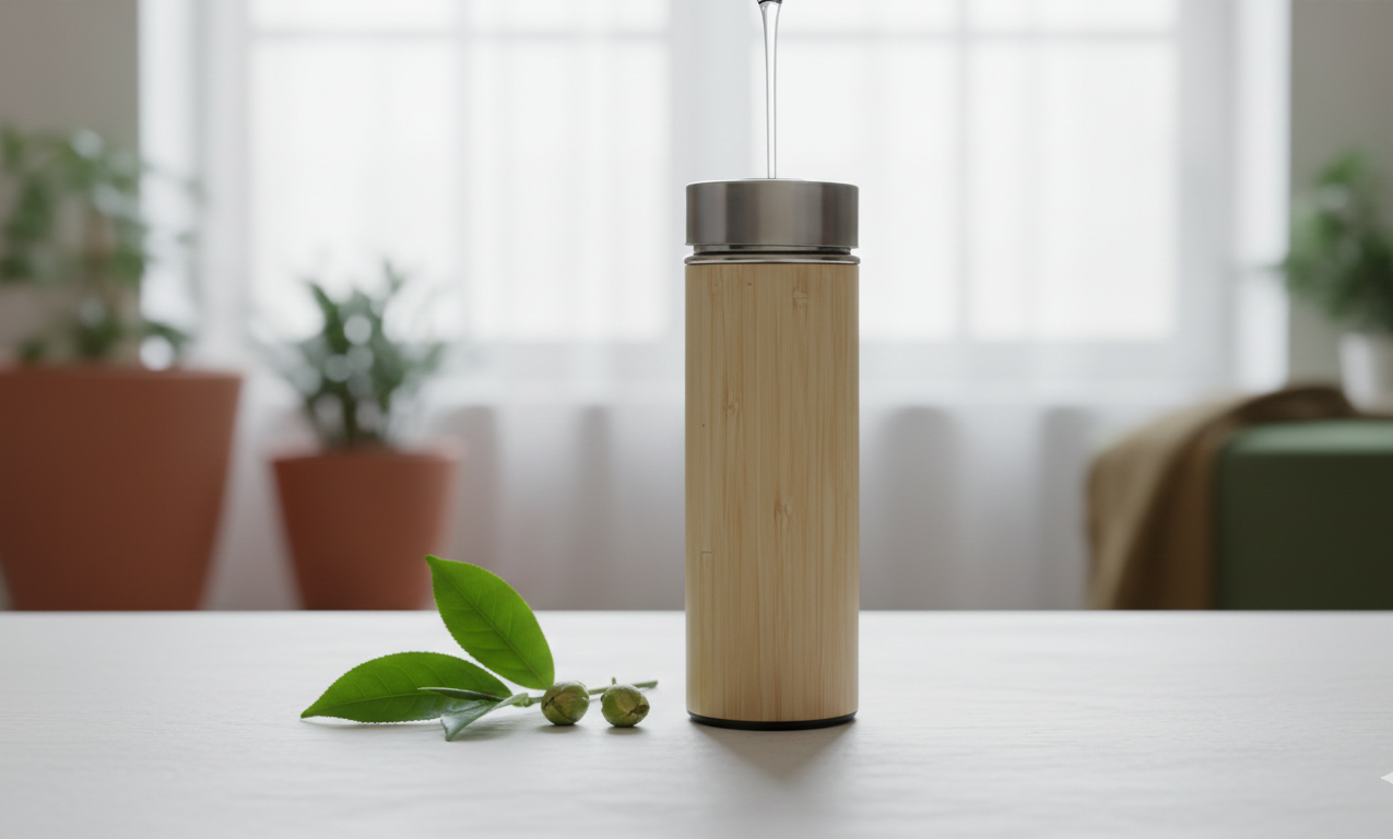 500ml – Eco Friendly Bamboo Insulated Flask