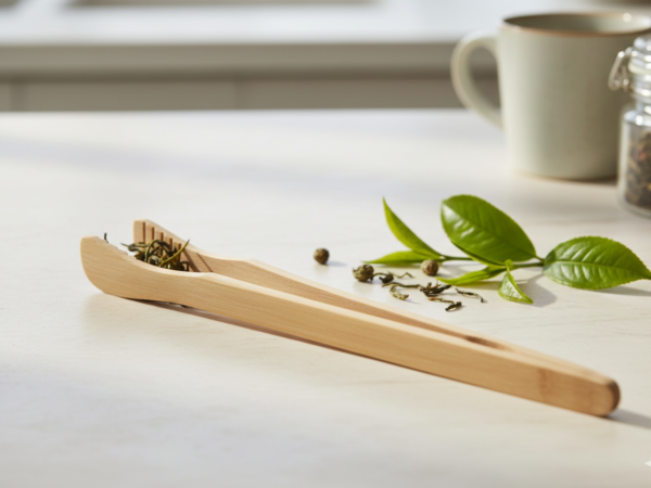 Eco Friendly Curved Bamboo Kitchen Tong