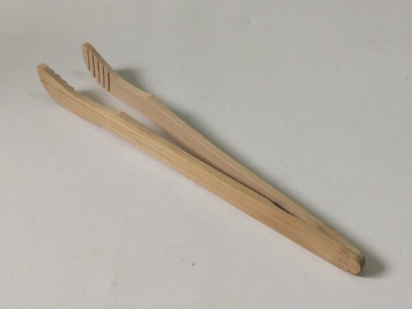 Eco Friendly Curved Bamboo Kitchen Tong