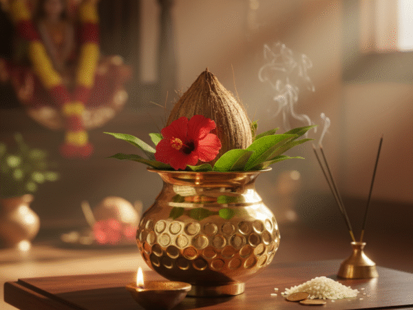 Pure Brass Puja Kalash - Sankalp