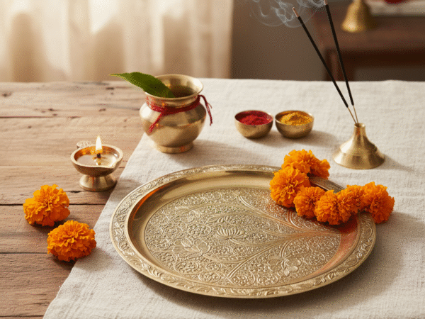 Pure Brass Puja Thali